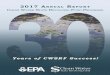 2017 ANNUAL REPORT CLEAN W S R F P - epa.gov · information, our focus this year is on celebrating our 30th Anniversary. ... National Information Management System ... Completion