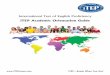 International Test of English Proficiency - iTEP · Page 1. Welcome to iTEP. The International Test of English Proficiency was developed by Boston Educational Services to measure