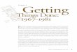 CSTM Origins - Chapter 3: Getting Things Done: … · Getting Things Done: 1967–1981 Chapter 3 F or all the limitations they faced during the institution’s ﬁrst decade, staff