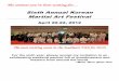 Sixth Annual Korean Martial Art Festival - Burreseburrese.com/wp-content/uploads/2012/04/2012KMAF.pdf · Sixth Annual Korean Martial Art Festival ... passion for Hap Ki do is shown