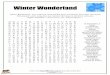 Winter Wonderland - Pages of Puzzles · Winter Wonderland “Winter Wonderland” was written in 1934 and has been recorded by more than 150 artists. This popular winter song does