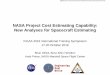 NASA Project Cost Estimating Capability: New Analyses … · NASA Project Cost Estimating Capability: New Analyses for Spacecraft ... – Performs probabilistic risk analysis using