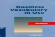 Business Vocabulary In Use - pensaris.com.arCambridge... · the written permission of Cambridge University Press. ... Telephoning l : ... Business Vocabulary in Use is designed to