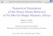 Numerical Simulation of the Stress-Strain Behavior …allaire/multimat/slides.arndt.pdf · Numerical Simulation of the Stress-Strain Behavior of Ni-Mn-Ga Shape Memory Alloys ... Comparison