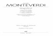 MONTEVERDI - .Claudio MONTEVERDI Magnificat Coro (SATB/SATB) 2 Violini, 4 Tromboni o 4 Viole da gamba