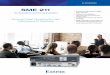 SME 211 - Brochure - Extron Electronics · SME 211 provides high quality scaling with configurable aspect ratio ... Bit rate SME 21180 kbps to 320 kbps, ... Ethernet data rate 10/100/1000Base-T,