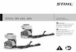 STIHL SR 430 Owners Instruction Manual · STIHL SR 430, 450 WARNING Read Instruction Manual thoroughly before use and follow all safety precautions – improper use can cause serious