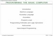 PROGRAMMING THE BASIC COMPUTER - …nslab.kaist.ac.kr/courses/2015/cs311/ppt/Ch6.pdf · Programming the Basic Computer 1 Computer Organization Prof. H. Yoon PROGRAMMING THE BASIC