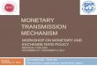 Monetary Transmission Mechanism - IMF · money supply • Money demand is reasonably stable • Keeping money supply aligned ... Summary of monetary transmission mechanism in : External