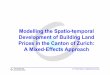 Modelling the Spatio-temporal Development of Building .Modelling the Spatio-temporal Development
