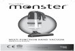 INSTRUCTION MANUAL - QVC HAND VACUUM INSTRUCTION MANUAL Model #: H056 For Authentic Monster Replacement Parts Call 888.896.8786