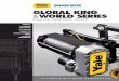 GLOBAL KING TM WORLD SERIES TM - cmworks.com Global King Line Catalog... · Yale ® Global King ™ and Shaw-Box ® World Series ™ wire rope hoists are built for the world market