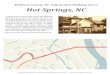 Madison County, NC Self Guided Walking Tours Hot … · Madison County, NC Self-Guided Walking Tours Hot Springs, NC ... opyright 2011 Madison ounty Tourism Development ... structure
