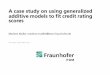 A case study on using generalized additive models to … · A case study on using generalized additive models to ﬁt credit rating ... German Credit Data ... capital requirements