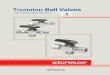 Specifications - superlok-china. . TRUNNION BALL    SUPERLOK Trunnion Ball Valves Trunnion