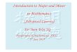 Introduction to Major and Minor in Mathematics …hkumath.hku.hk/web/teaching/BSc_III-IV_2014-15_advanced_courses... · Introduction to Major and Minor in Mathematics (Advanced Courses)