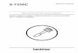 S-7200C SERVICE MANUAL - brother-usa.com · This service manual and the indications and symbols that are used on the machine itself are provided in order to ... Use the sewing machine