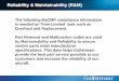 Reliability & Maintainability (R&M) - Gulfstream: Login · Part Removal and Malfunction codes are used by Maintainability and Reliability to ensure ... Select the Malfunction Code