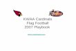 KWAA Cardinals Flag Football 2007 Playbook - .2007 Playbook . Cardinals Defense ... Cardinals Offense