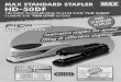 MAX STANDARD STAPLER MAX HD-50DF THE …wis.max-ltd.co.jp/int/pdf/brochure/catalog_hd50df_mono.pdf · MAX STANDARD STAPLER MAX HD-50DF THE FIRST STANDARD DESK STAPLER WITH "FLAT CLINCH"