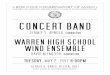 JERMIE S. ARNOLD, CONDUCTOR WARREN HIGH SCHOOL WIND …€¦ · JERMIE S. ARNOLD, CONDUCTOR WARREN HIGH SCHOOL WIND ENSEMBLE DAVID NIEMEYER, ... and the score was thrilling to 
