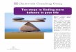 Ten steps to finding more balance in your lifechatsworthconsulting.com/article/TenStepstoFindingMoreBalancein... · Finding balance means setting up your life to be in line with your