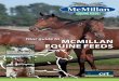 Your guide to McMillan EquinE FEEds - Springston … Equine Feeds... · Your guide to McMillan EquinE FEEds ... liveweight, activity level, ... Foal/Weanling Feed – up to 3.0 kg