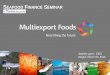 EAFOOD FINANCE SEMINAR - Multiexport Foods · Per Capita Consumption (gr/year) Europe 230 Japan 90 USA/Canada 55 China/LA