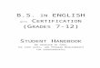 STUDENT HANDBOOK - Southern Connecticut … · Web viewStudent Handbook An overview of CALL, the four gates, and Program Requirements for undergraduates Updated Fall 2015 PREFACE
