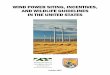 WIND POWER SITING, INCENTIVES, AND WILDLIFE GUIDELINES IN ... Wind Pow… · Wind Power Siting, Incentives and Wildlife Guidelines in the United ... Wind Power Siting, Incentives