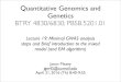 Quantitative Genomics and Genetics - Cornell …mezeylab.cb.bscb.cornell.edu/labmembers/documents/QG16 - lecture… · Minimal GWAS III: check data • Look ... • Check for odd