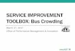 SERVICE IMPROVEMENT TOOLBOX: Bus Crowding .SERVICE IMPROVEMENT TOOLBOX: Bus Crowding March 27, 2017