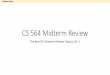 CS 564 Midterm Review - GitHub Pages · CS 564 Midterm Review The Best Of Collection (Master Tracks), Vol. 1 ... 10/10 1 10 Midterm Review > Advanced SQL. 24 General form of …