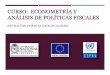 CURSO: ECONOMETRÍA Y ANÁLISIS DE POLÍTICAS … · 2016-07-04 · tabla de analisis de la varianza (anova) 𝑒𝑔 = 