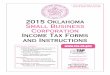 2015 Oklahoma Small Business Corporation Income … · 2015 Oklahoma Small Business Corporation Income Tax Forms ... For S corporations not required to complete the Federal ... 2015
