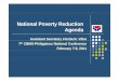 National Poverty Reduction Agenda - PEP-NET · National Poverty Reduction Agenda ... (Enrollment by completing the LBP Enrollment Form for 4Ps beneficiaries) cash card and final 
