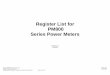 Register List for PM800 - Schneider Electric · Table of Contents [1] Miscellaneous Control Registers Error! Bookmark not defined. [500] Display Development Register Error! Bookmark