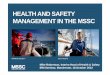 HEALTHAND SAFETYHEALTH AND SAFETY MANAGEMENT .HEALTHAND SAFETYHEALTH AND SAFETY MANAGEMENT IN THE