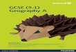 GCSE (9-1) Geography A - .Specification Pearson Edexcel Level 1/Level 2 GCSE (9-1) in Geography A