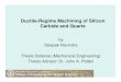 Ductile-Regime Machining of Silicon Carbide and … Ravindra.pdf · Ductile-Regime Machining of Silicon Carbide and Quartz by ... – Single point diamond turning (SPDT) ... Ductile