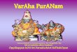 1. Sri. Anil & Smt. Krishnapriya Puranam.pdfsadagopan.org C O N T E N T S Introduction 1 Highlights of VarAha PurANam 2 Divya Prabhandam references on VarAham 6 Mantram for Yaj~na