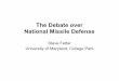 The Debate over National Missile Defense - School …faculty.publicpolicy.umd.edu/sites/default/files/fetter/files/... · The Debate over National Missile Defense Steve Fetter University