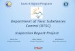 Department of Toxic Substances Control (DTSC) … · Department of Toxic Substances Control (DTSC) ... Inspection Report Project. Enforcement and Emergency ... Customer Satisfaction