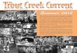 News of Trout Creek Bible Camp FALL 2015 Summer … · News of Trout Creek Bible Camp FALL 2015 ... both at Central Bible as Youth Pastor and at Trout Creek. ... (Bebop) Anna Collins