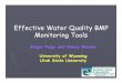 Effective Water Quality BMP Monitoring Tools - US … · Effective Water Quality BMP Monitoring Tools Ginger Paige and Nancy Mesner University of Wyoming ... Macros and fish Streeter
