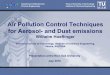 Air Pollution Control Techniques for Aerosol- and … · Department of Mechanical Process Engineering Vienna University of Technology Institute of Chemical Engineering Air Pollution