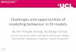 Challenges and opportunities of modelling behaviour … · Challenges and opportunities of modelling behaviour in E4 models ... behavioural control Theory of ... –e.g. self-report