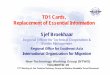 TD1 Cards, Replacement of Essential Information Sj .TD1 Cards, Replacement of Essential Information