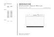 FOR MODELS: BOSCH SHI Dishwasher Repair Manual · BOSCH Dishwasher Repair Manual FOR MODELS: SHI ... SHU and SHV model dishwasher series. ... cycle is complete the Clean LED will