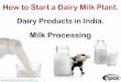 How to Start a Dairy Milk Plant. Dairy Products in .Dairy Products in India. Milk Processing